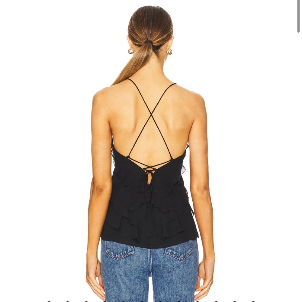 NWT Favorite Daughter The Who Me? Top in Black Size Small - Picture 4 of 16